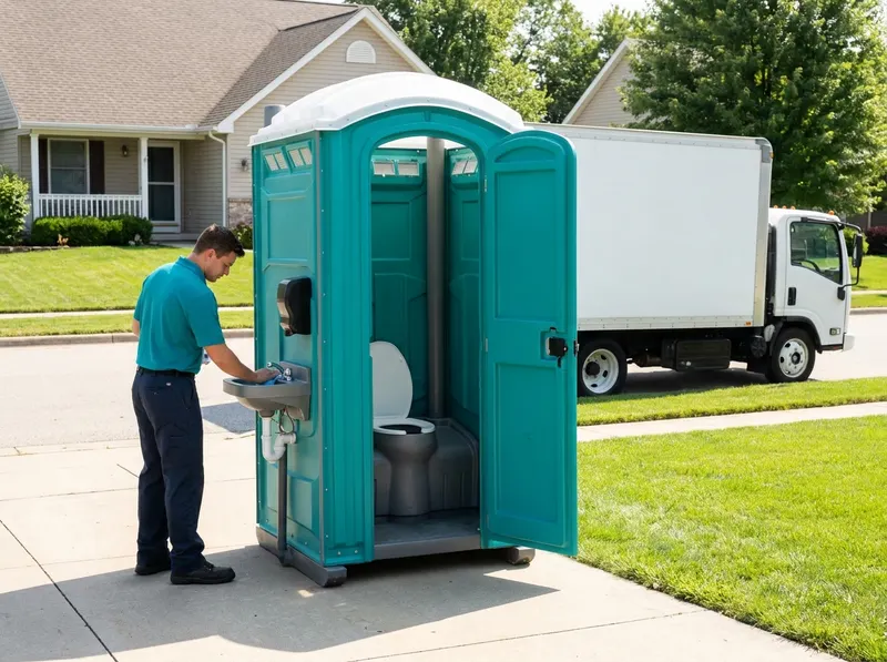 Flushable Event Restrooms with Sinks in Chantilly, VA