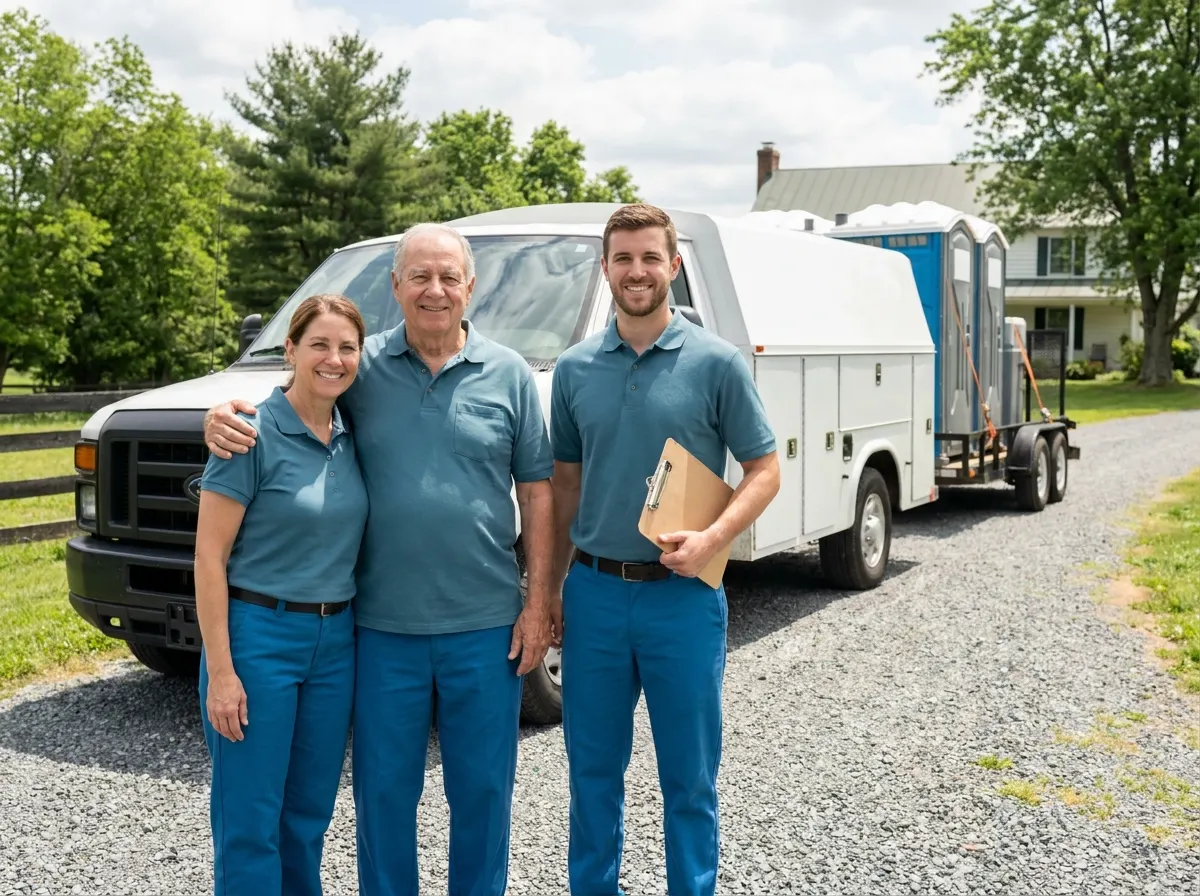 Ironwood Restroom Rentals portable toilet rentals team in Chantilly, VA